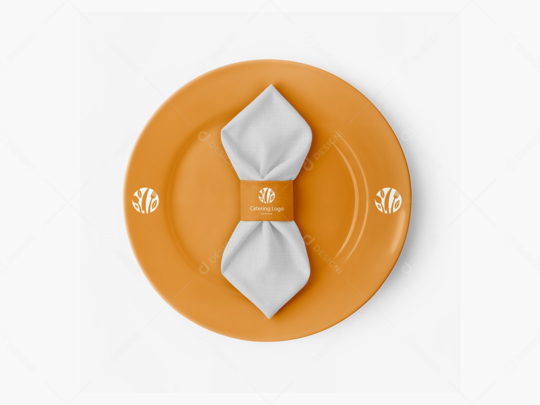 Guardanapo Mockup PSD Editável