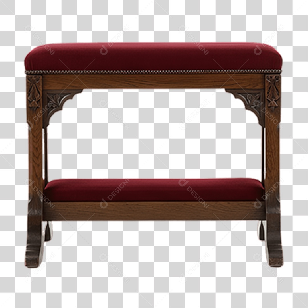 Banco de Madeira Igreja PNG Transparente