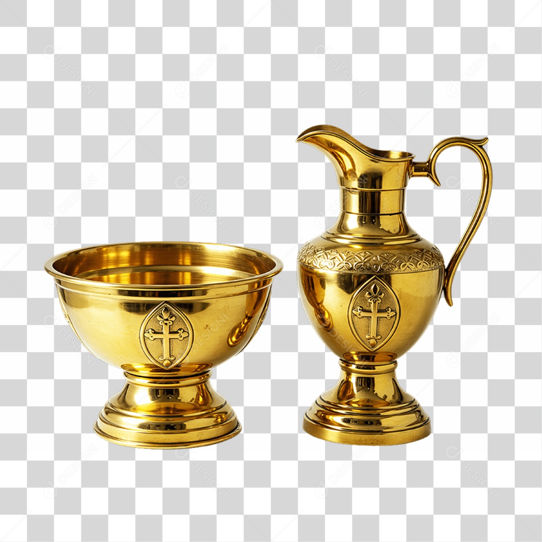 Conjunto de Turibulo de Igreja PNG Transparente