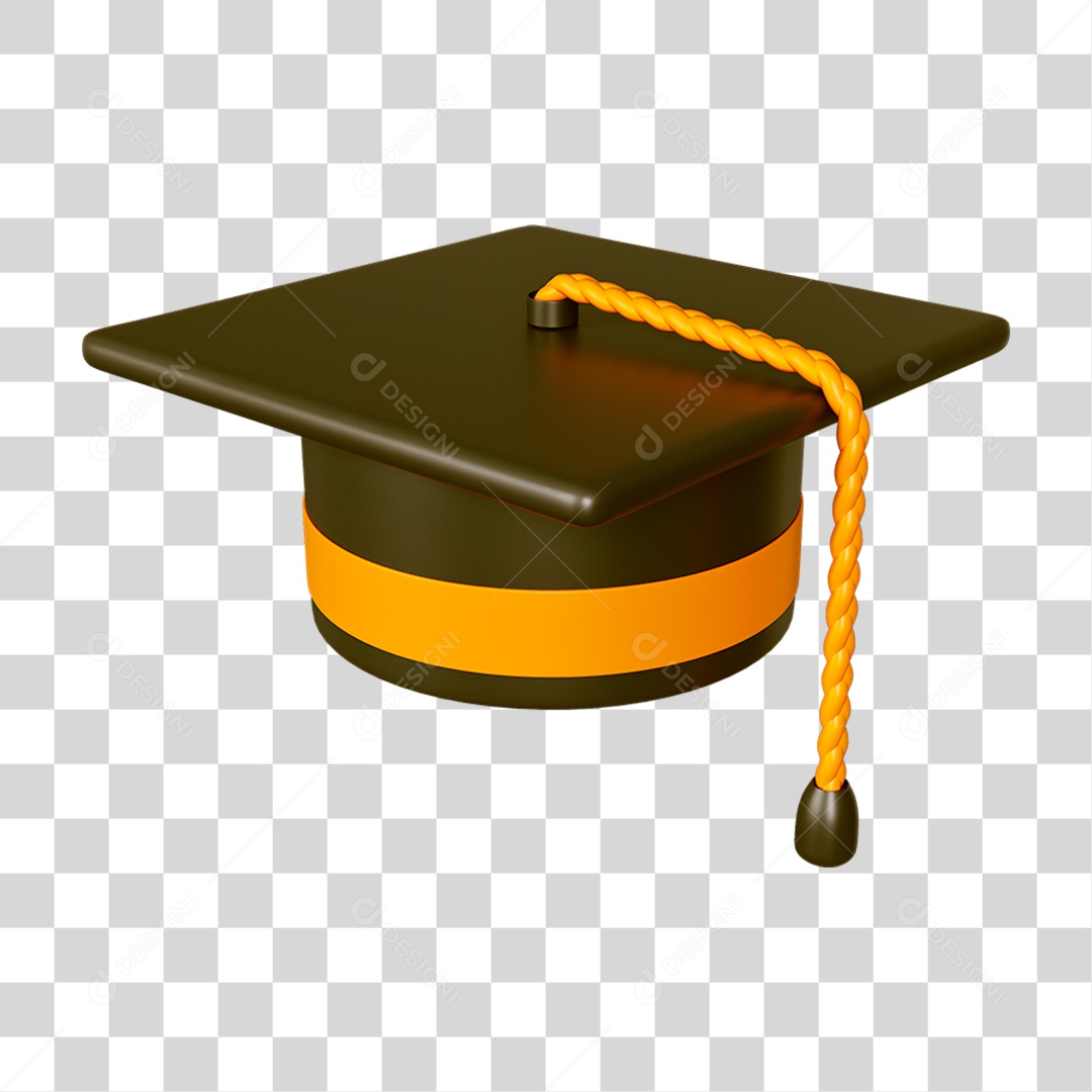 Capelo de Formatura PNG Transparente