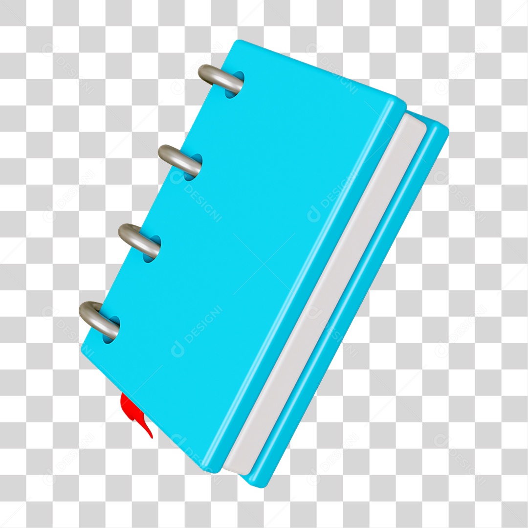 Transparent PNG School Notebook Book 3D Element