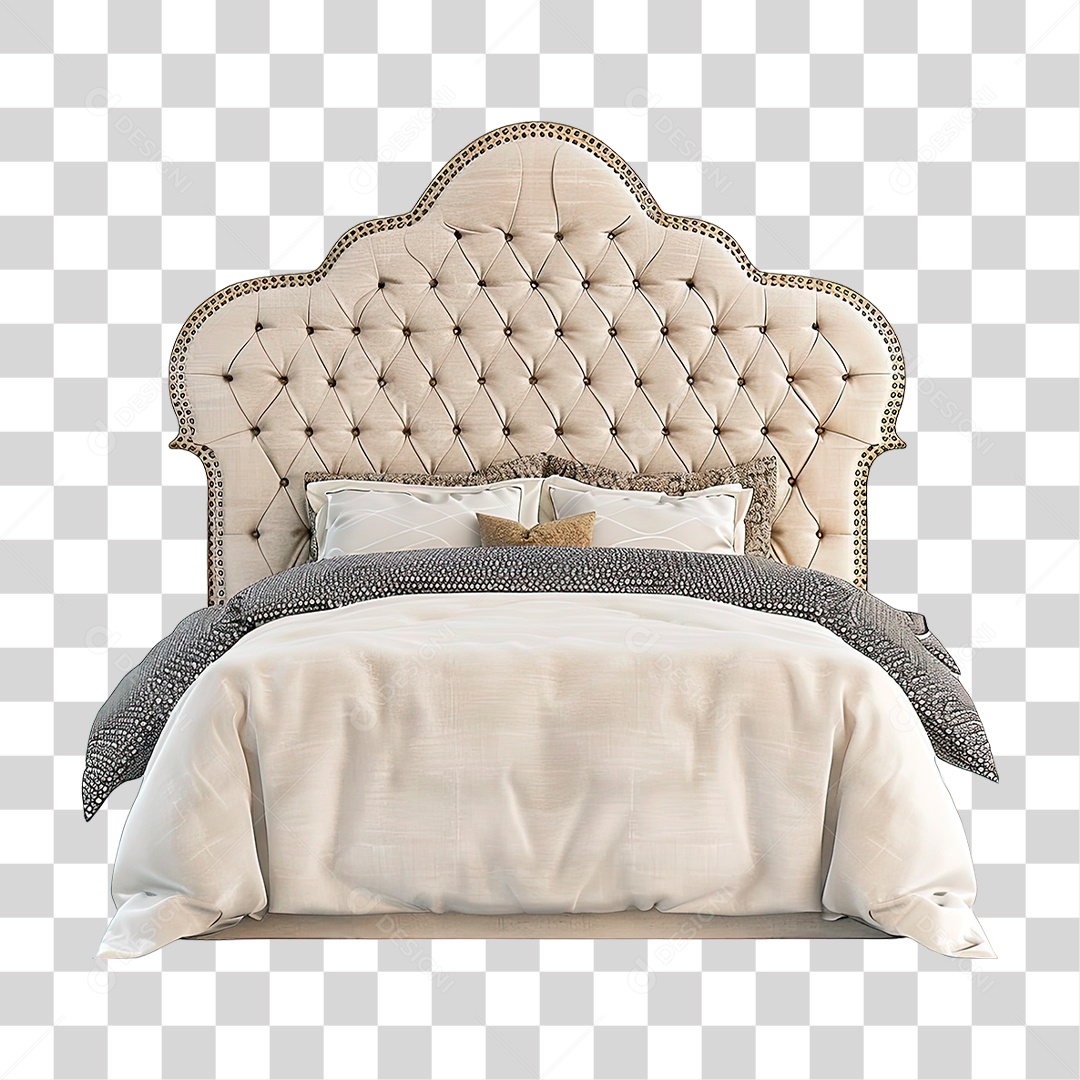Cama de Casal PNG Transparente