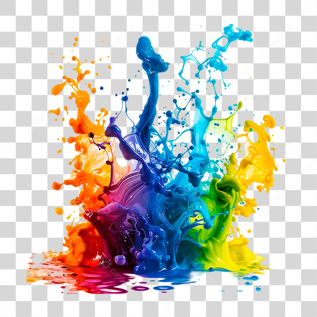 Splash de Tinta PNG Transparente