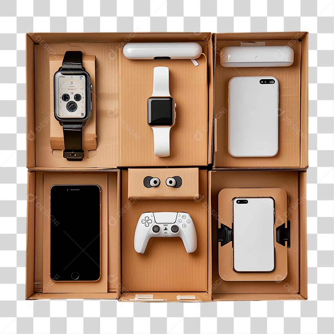 Caixa de Aparelhos PNG Transparente