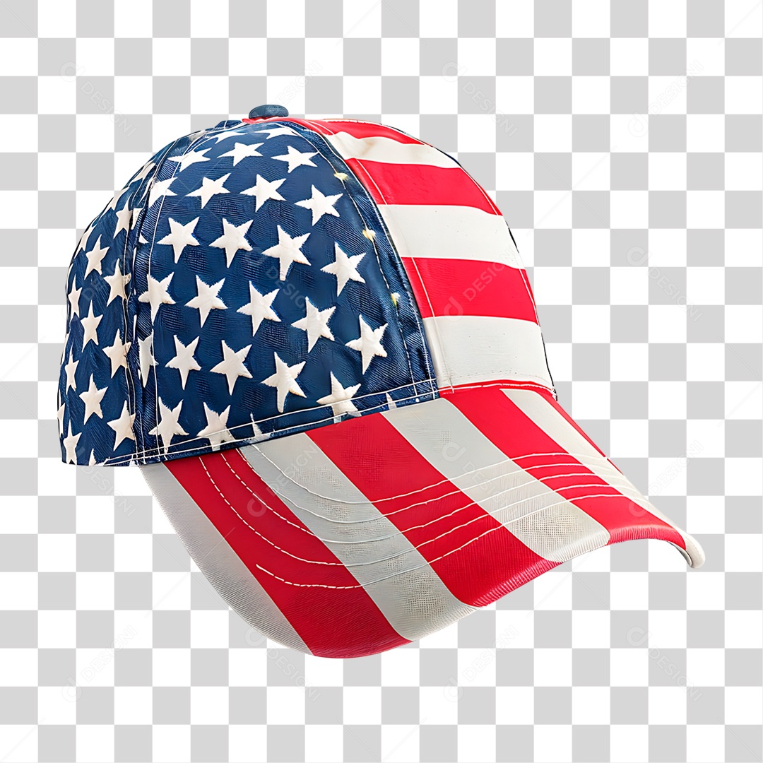 Boné com Cores Estados Unidos PNG Transparente