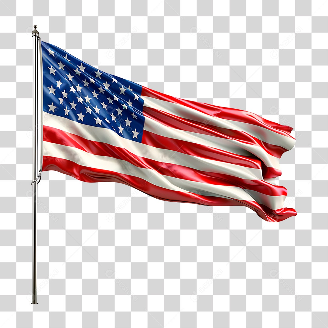 Bandeira do Estados Unidos PNG Transparente