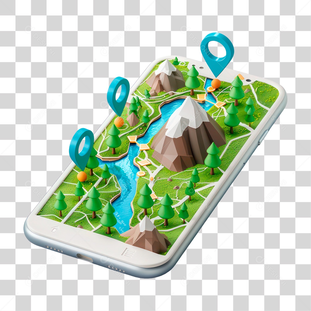 Ícone Mapa PNG Transparente