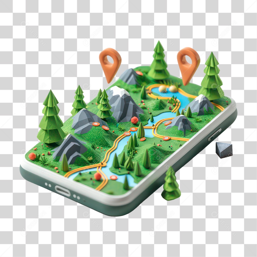 Ícone Mapa PNG Transparente