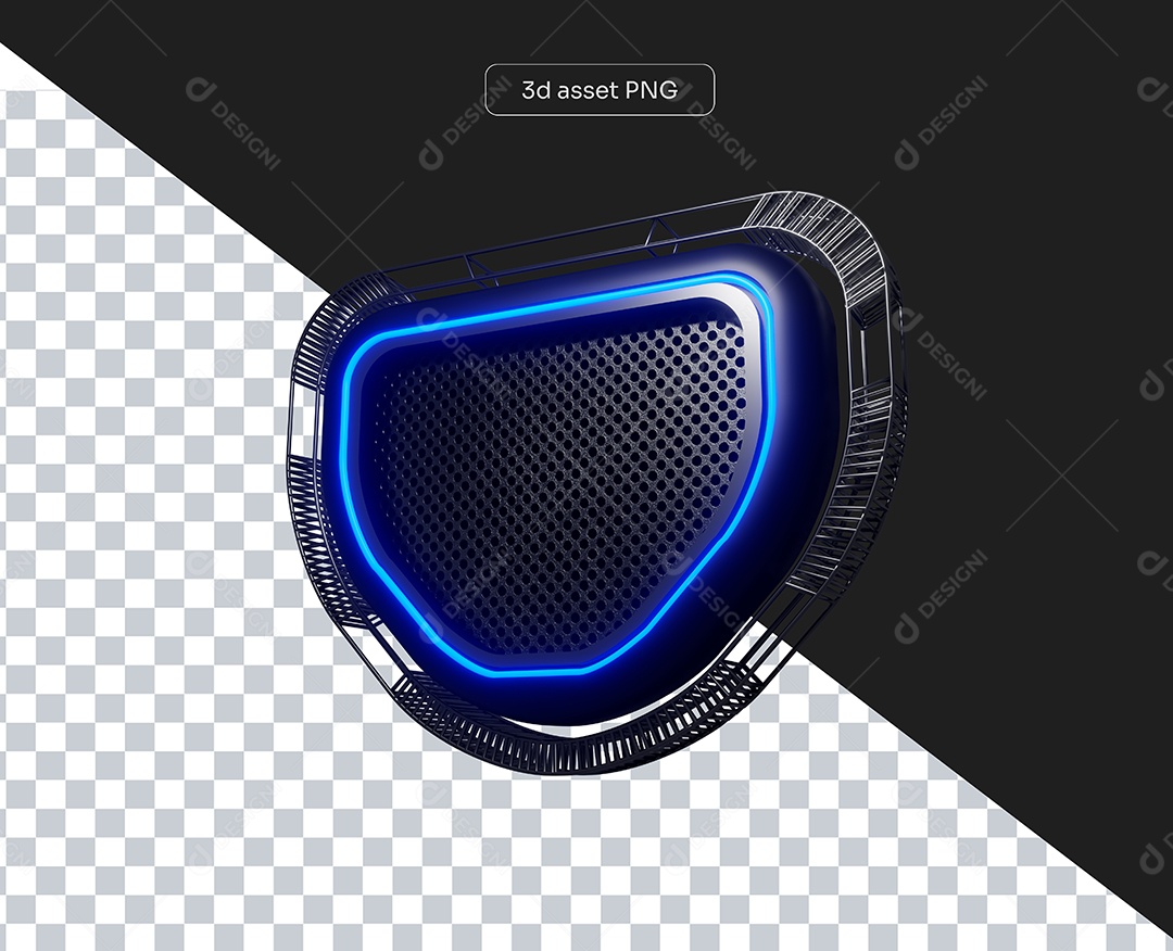 Painel de Metal para Shows com Luzes de Led para Elemento 3D para Composição PSD