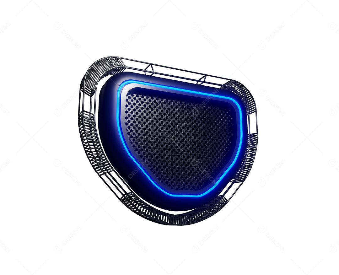 Painel de Metal para Shows com Luzes de Led para Elemento 3D para Composição PSD