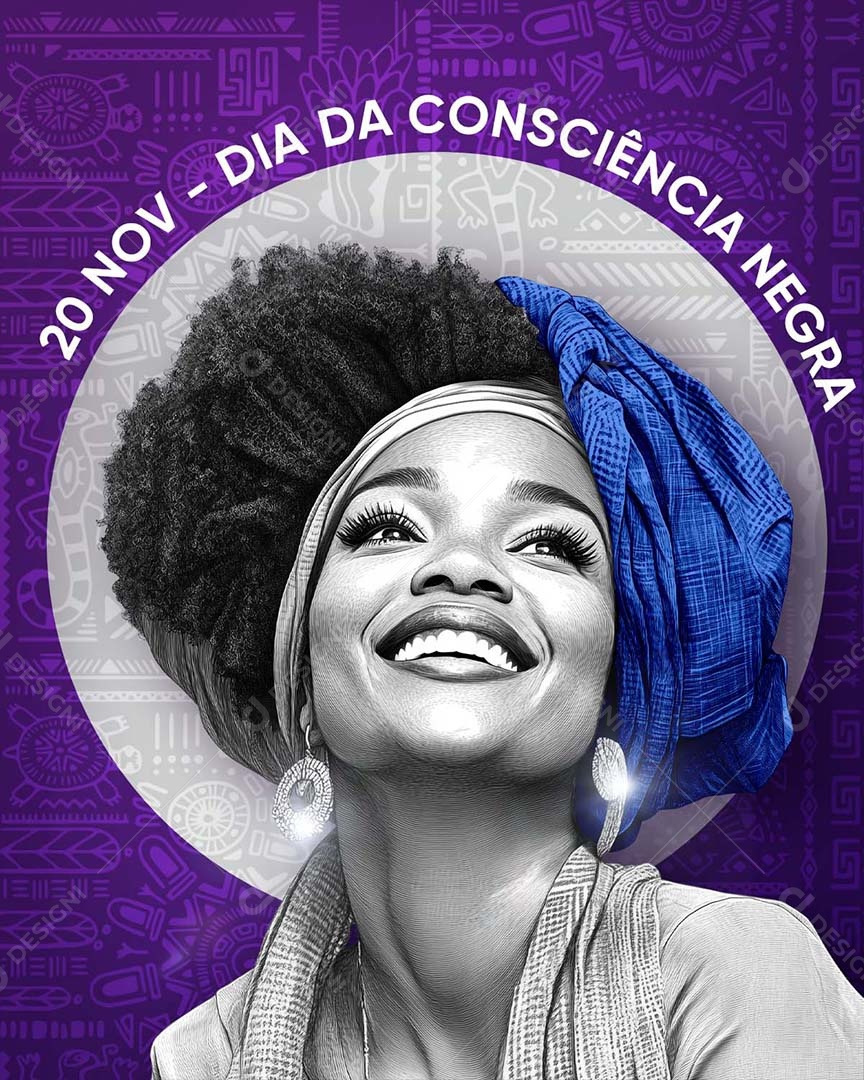 29 de Novembro Dia da Consciência Negra Vidas Negra Social Media PSD Editável