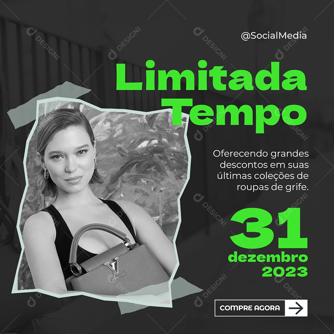 Moda Tempo Limitado Social Media PSD Editável