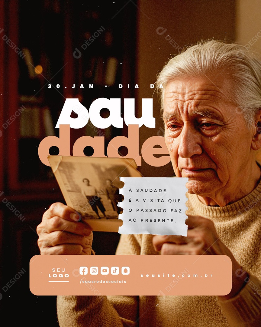 Dia da Saudade 30 De Janeiro Social Media PSD Editável