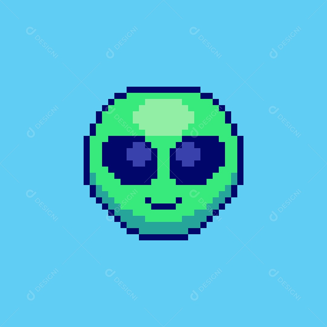 Rosto Alienígena Vetor EPS