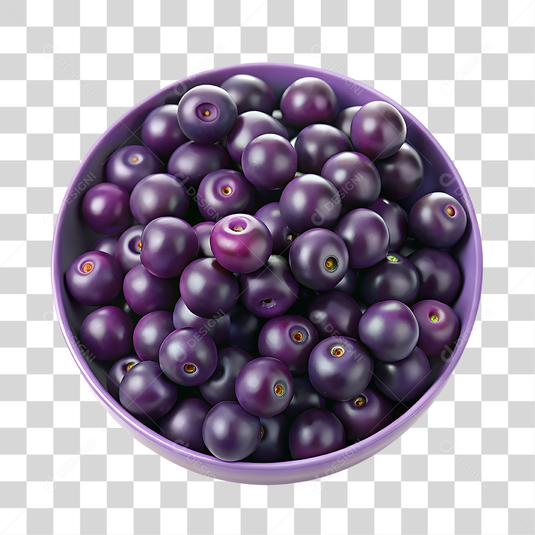 Tigela com Açaí PNG Transparente