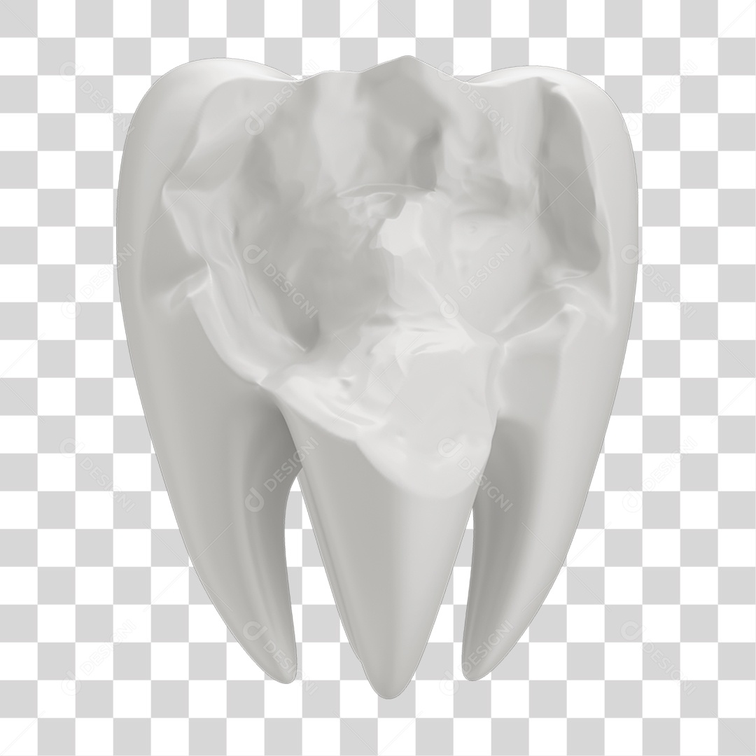 Dente Branco Quebrado PNG Transparente