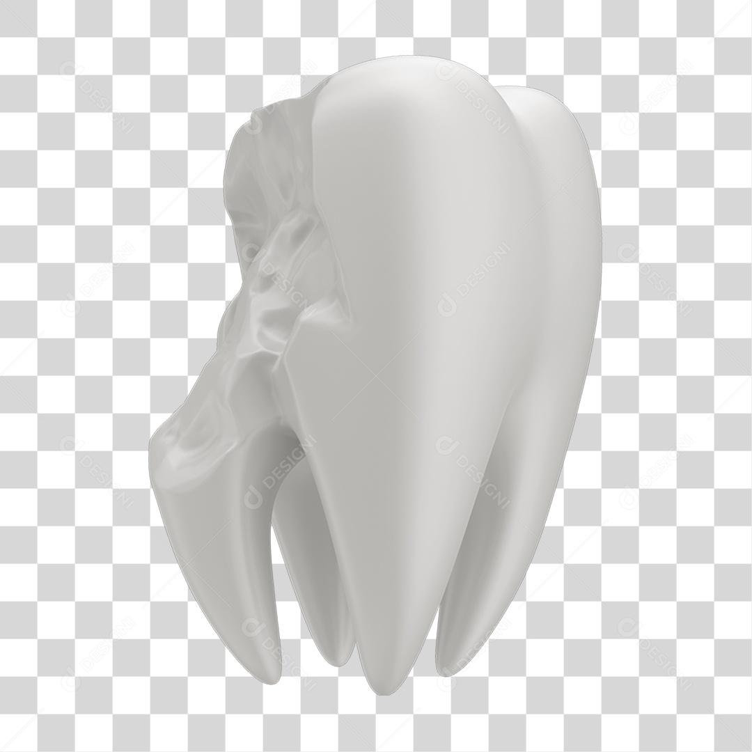 Dente Branco Quebrado PNG Transparente