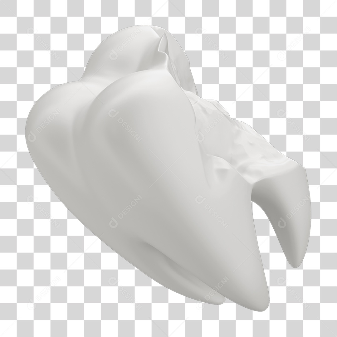 Dente Branco Quebrado PNG Transparente