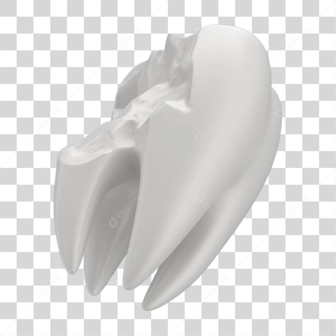 Dente Branco Quebrado PNG Transparente
