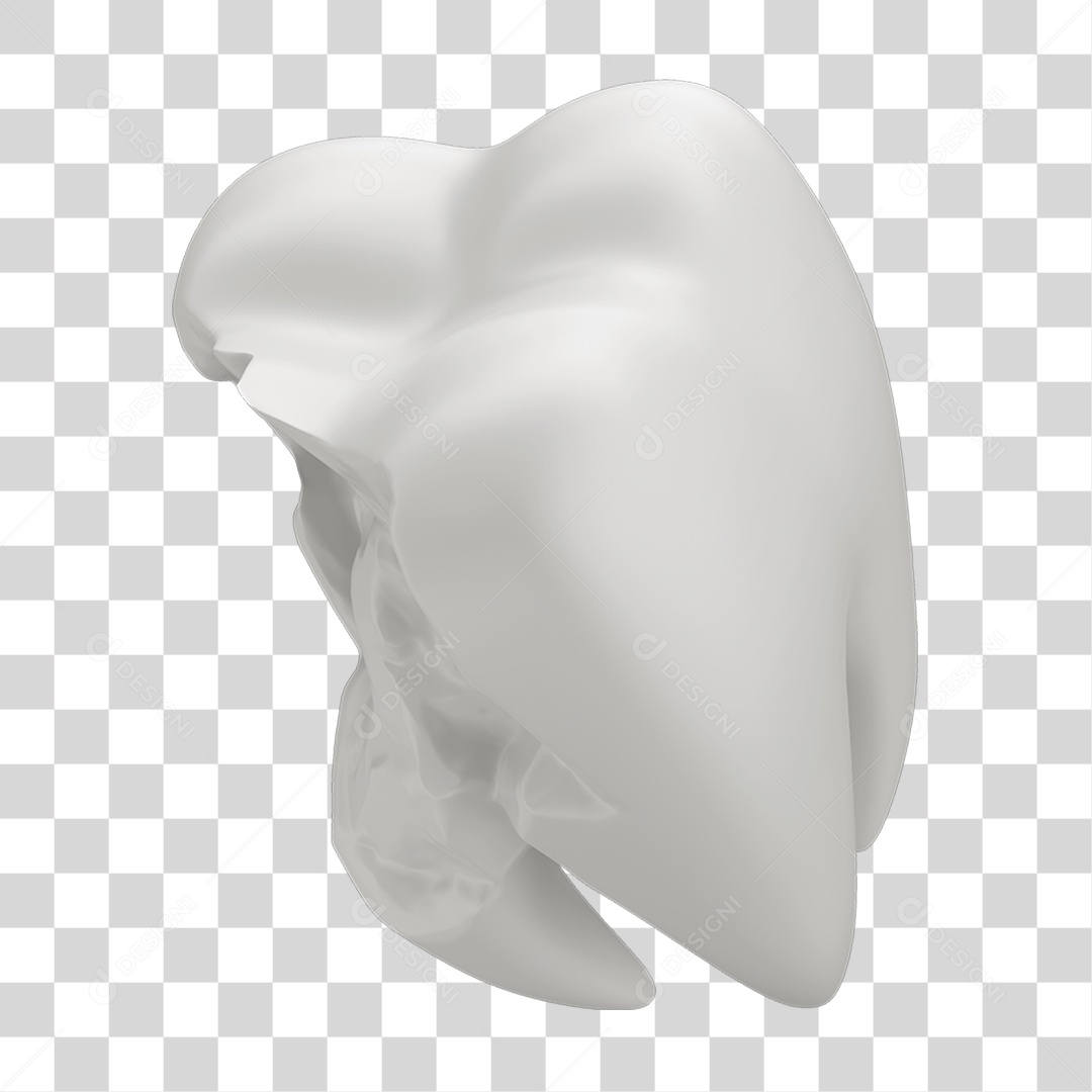 Dente Branco Quebrado PNG Transparente