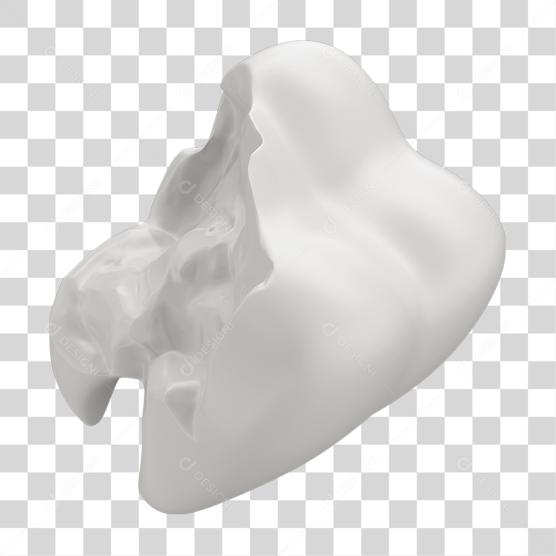 Dente Branco Quebrado PNG Transparente