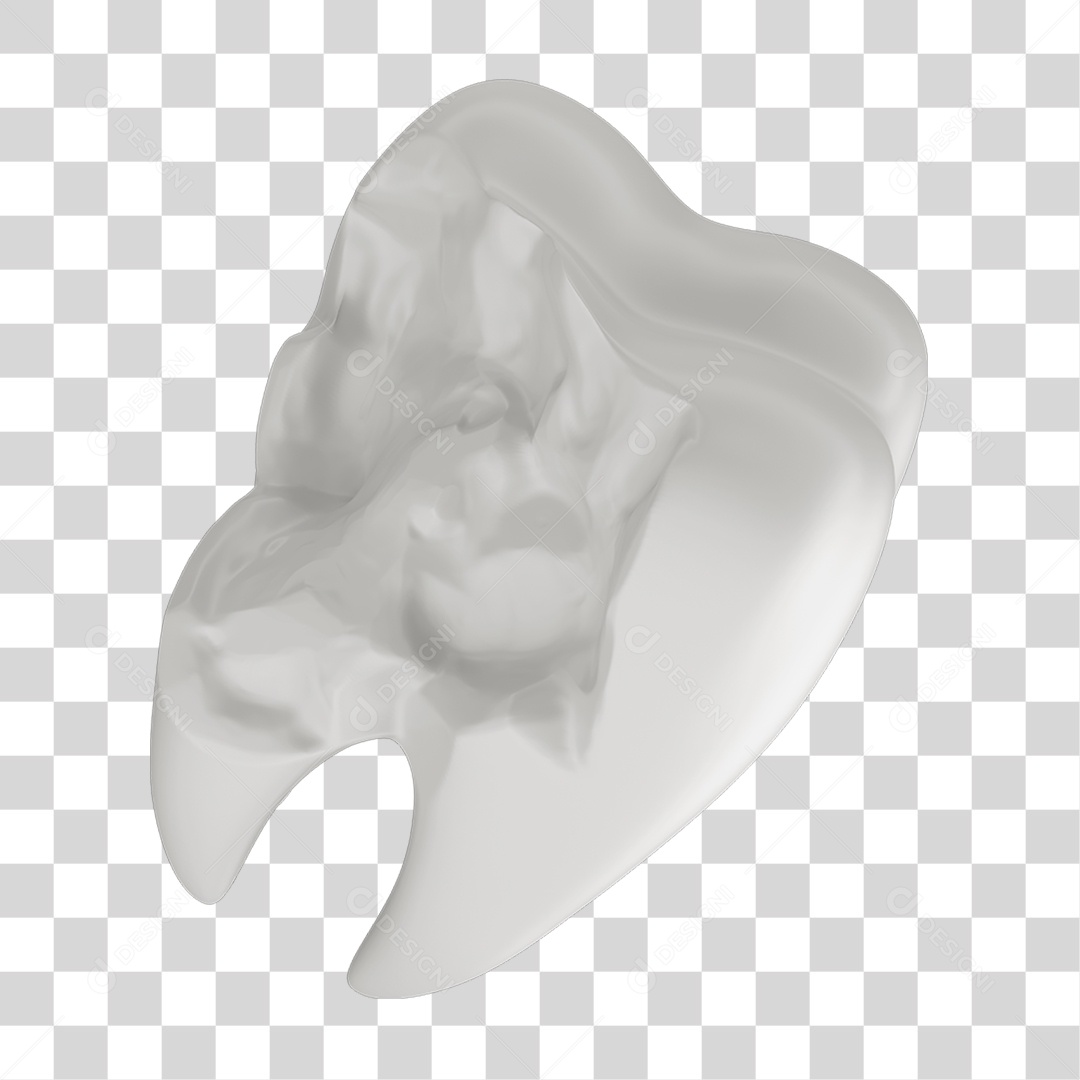 Dente Branco Quebrado PNG Transparente