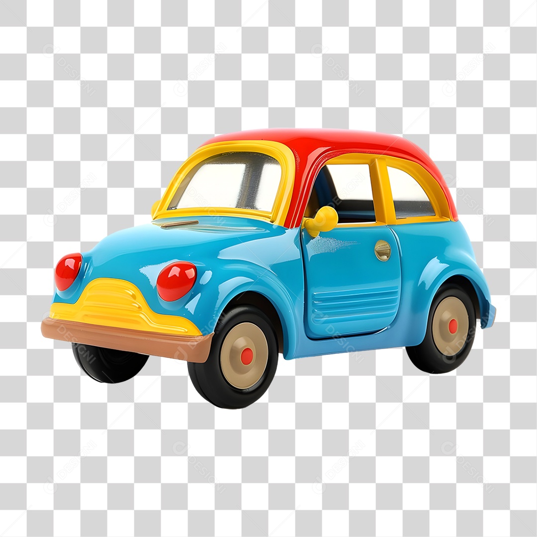 Carro de Brinquedo Colorido PNG Transparente
