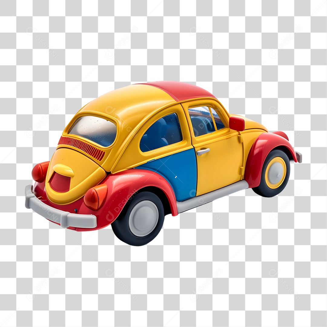 Carro de Brinquedo Colorido PNG Transparente