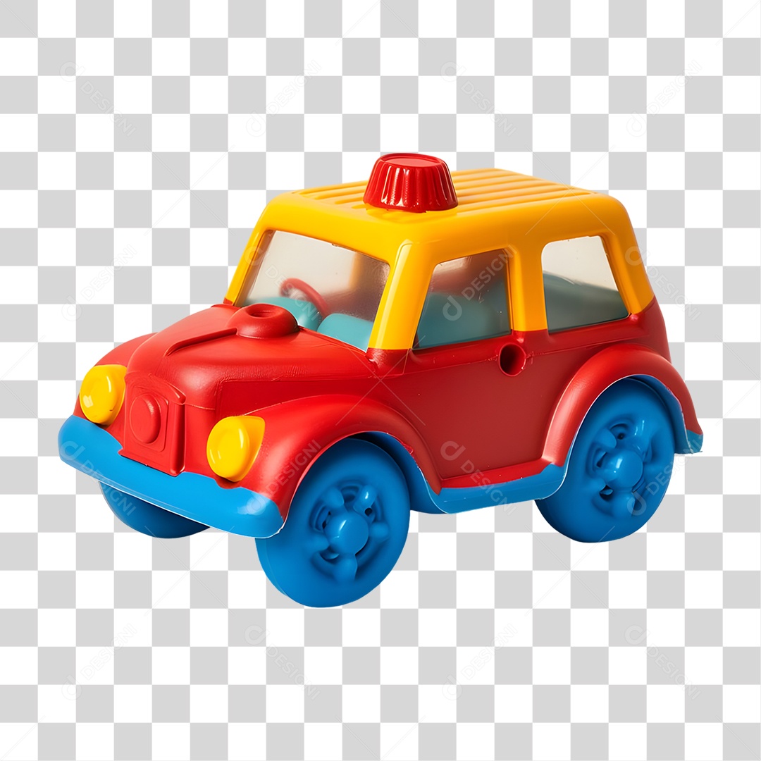 Carro de Brinquedo Colorido PNG Transparente
