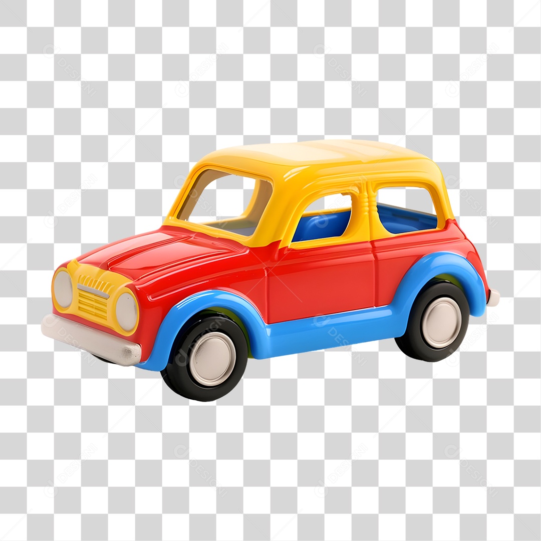 Carro de Brinquedo Colorido PNG Transparente