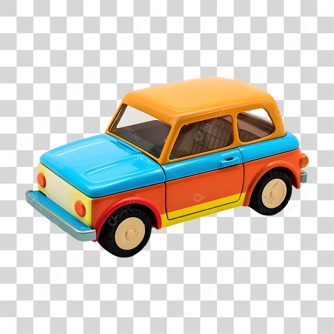 Carro de Brinquedo Colorido PNG Transparente