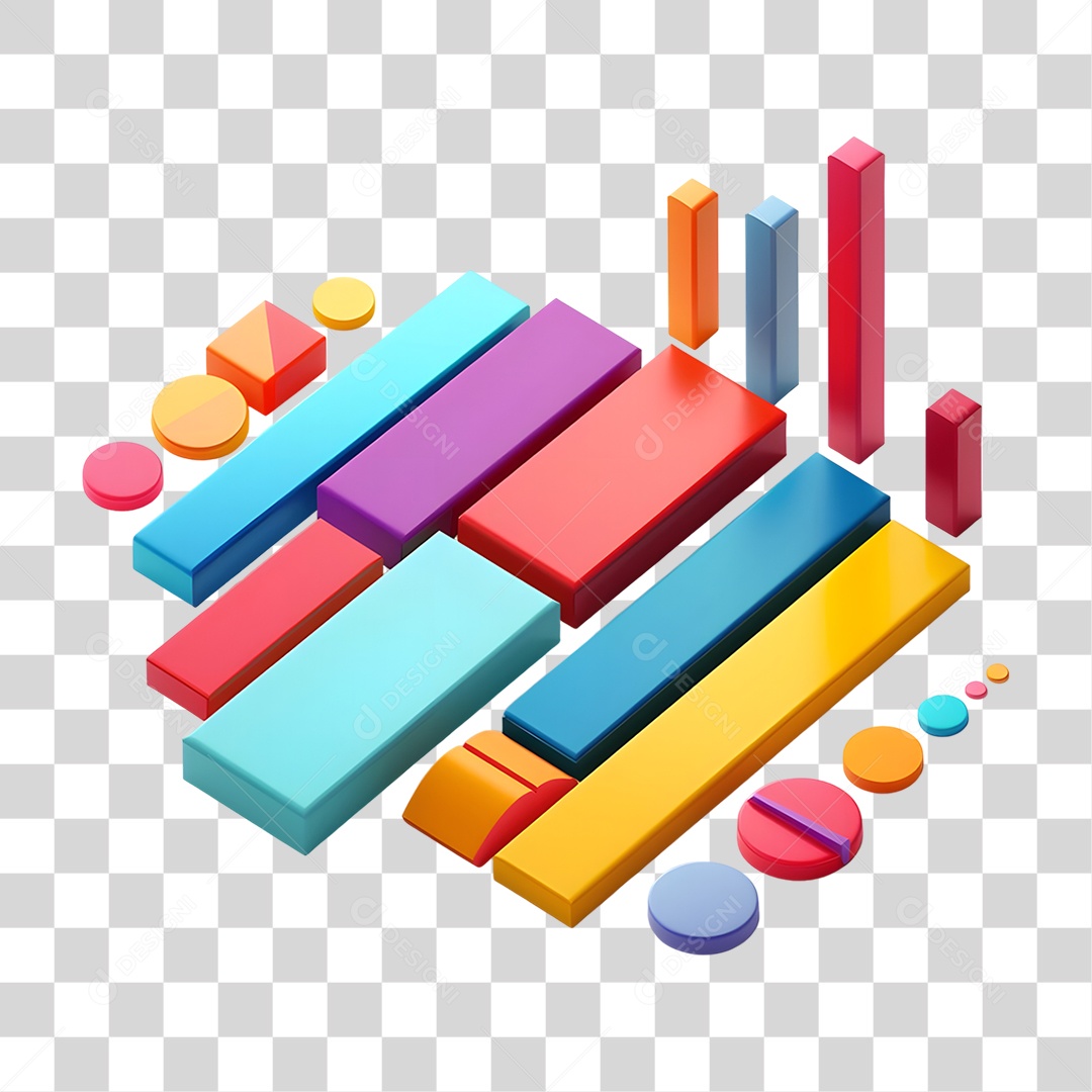 Quadrados Gráficos Cores PNG Transparente