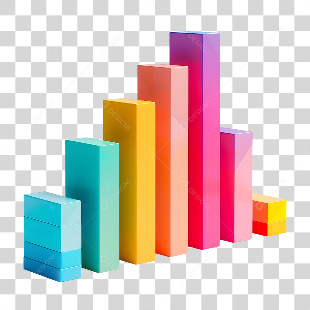 Quadrados Gráficos Cores PNG Transparente