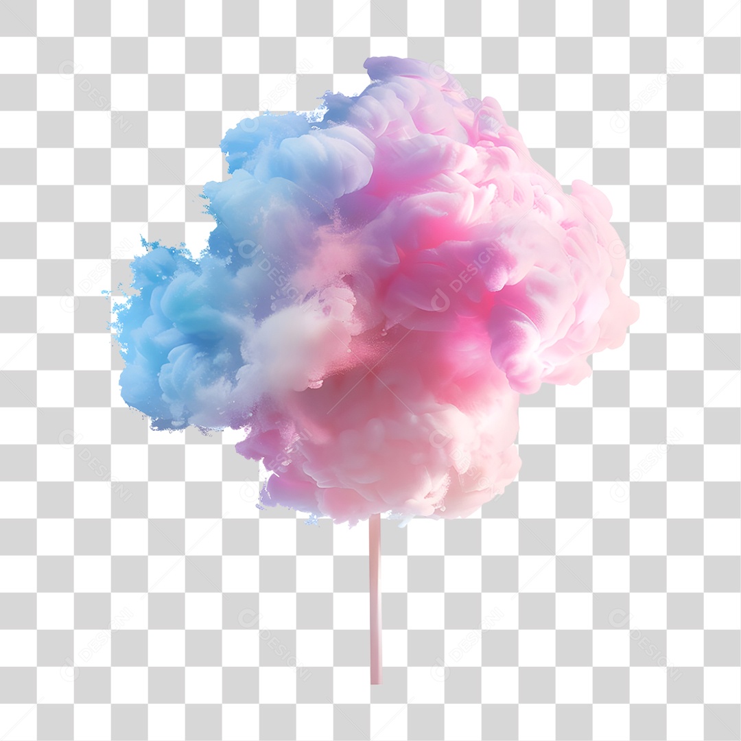 Algodão Doce PNG Transparente