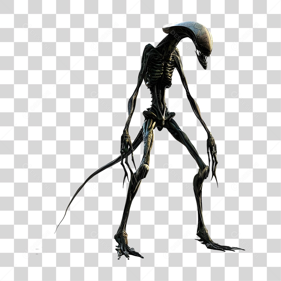 Monstro Alienígena PNG Transparente