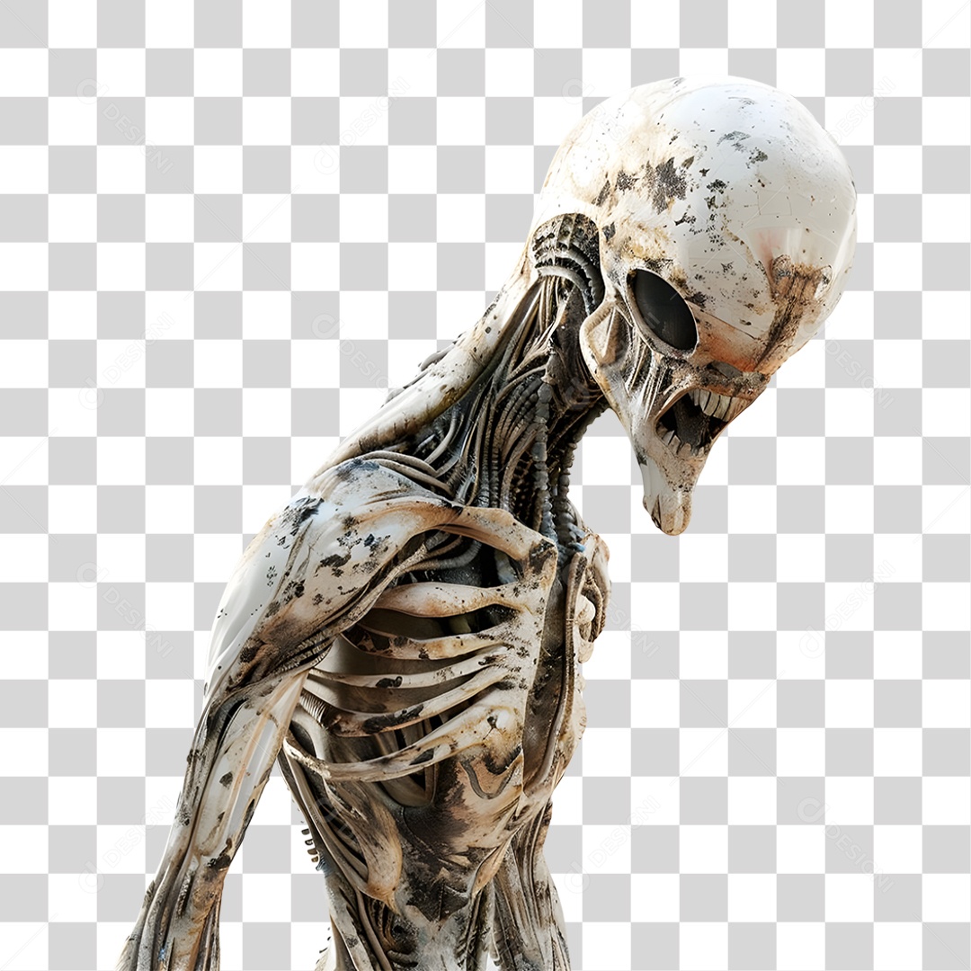 Monstro Alienígena PNG Transparente