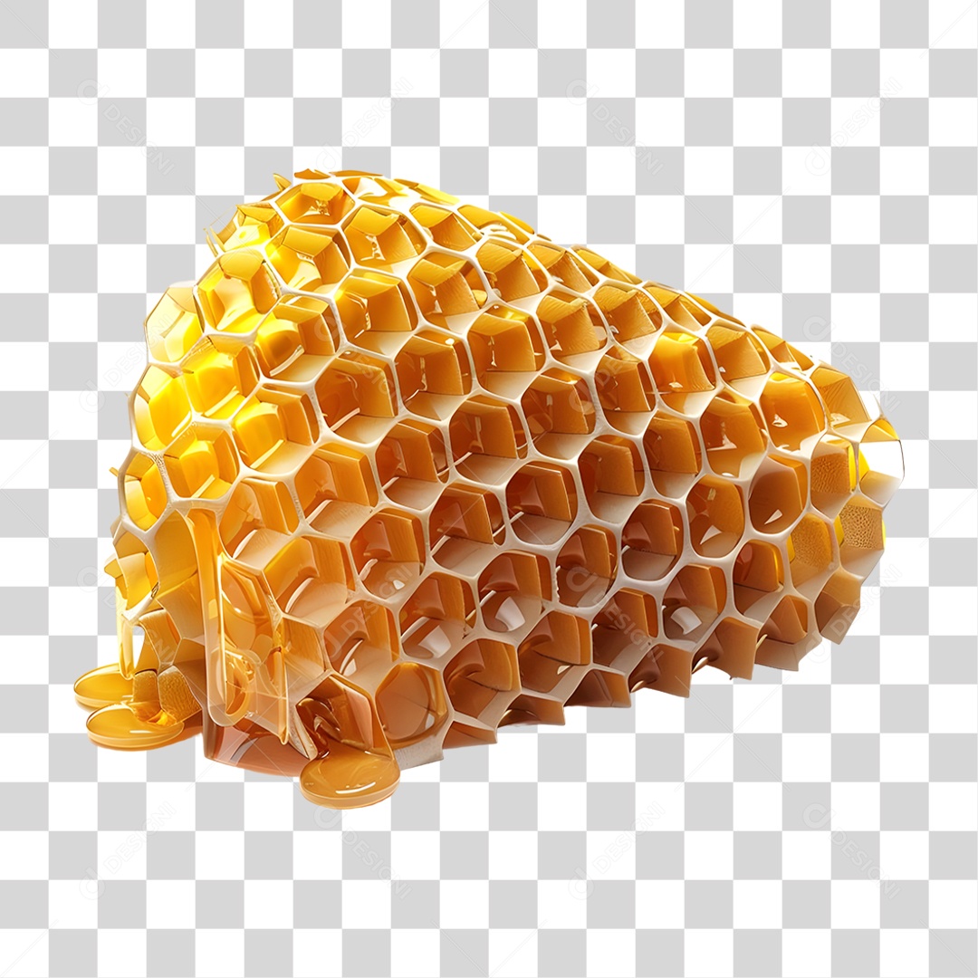 Favo de Mel Colmeia PNG Transparente