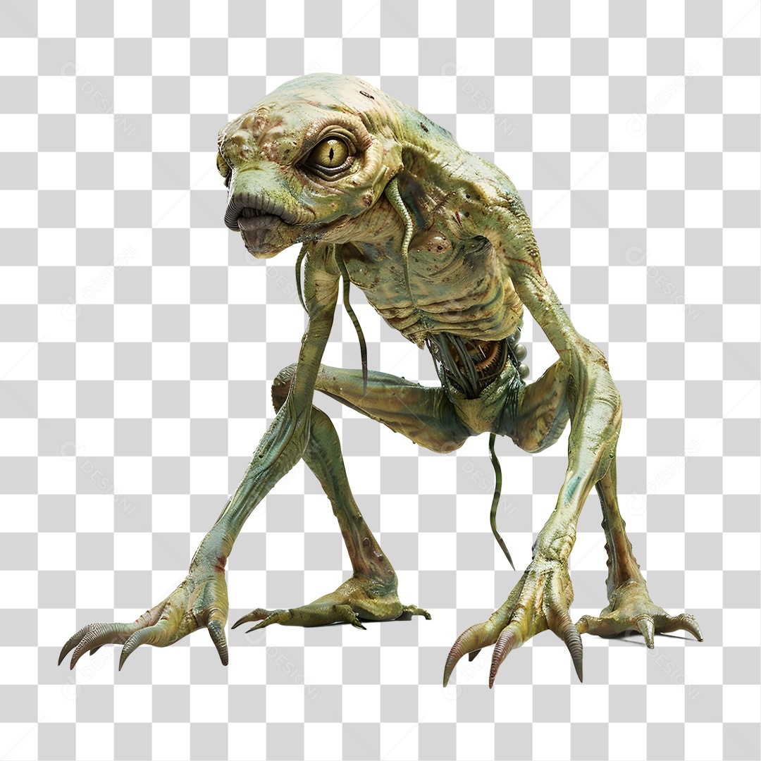 Monstro Alienígena PNG Transparente
