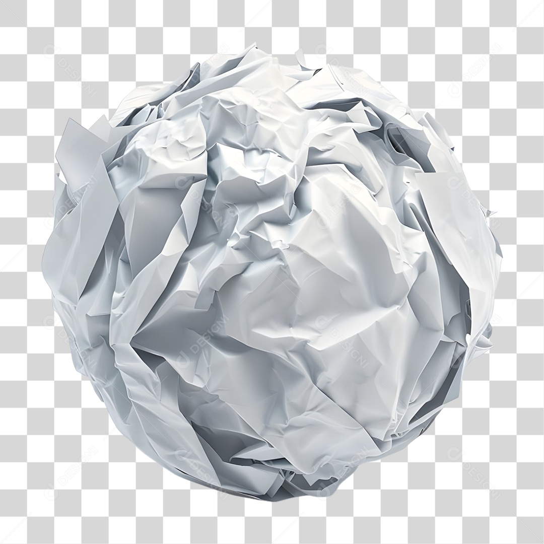 Folha de Papel Amassada PNG Transparente