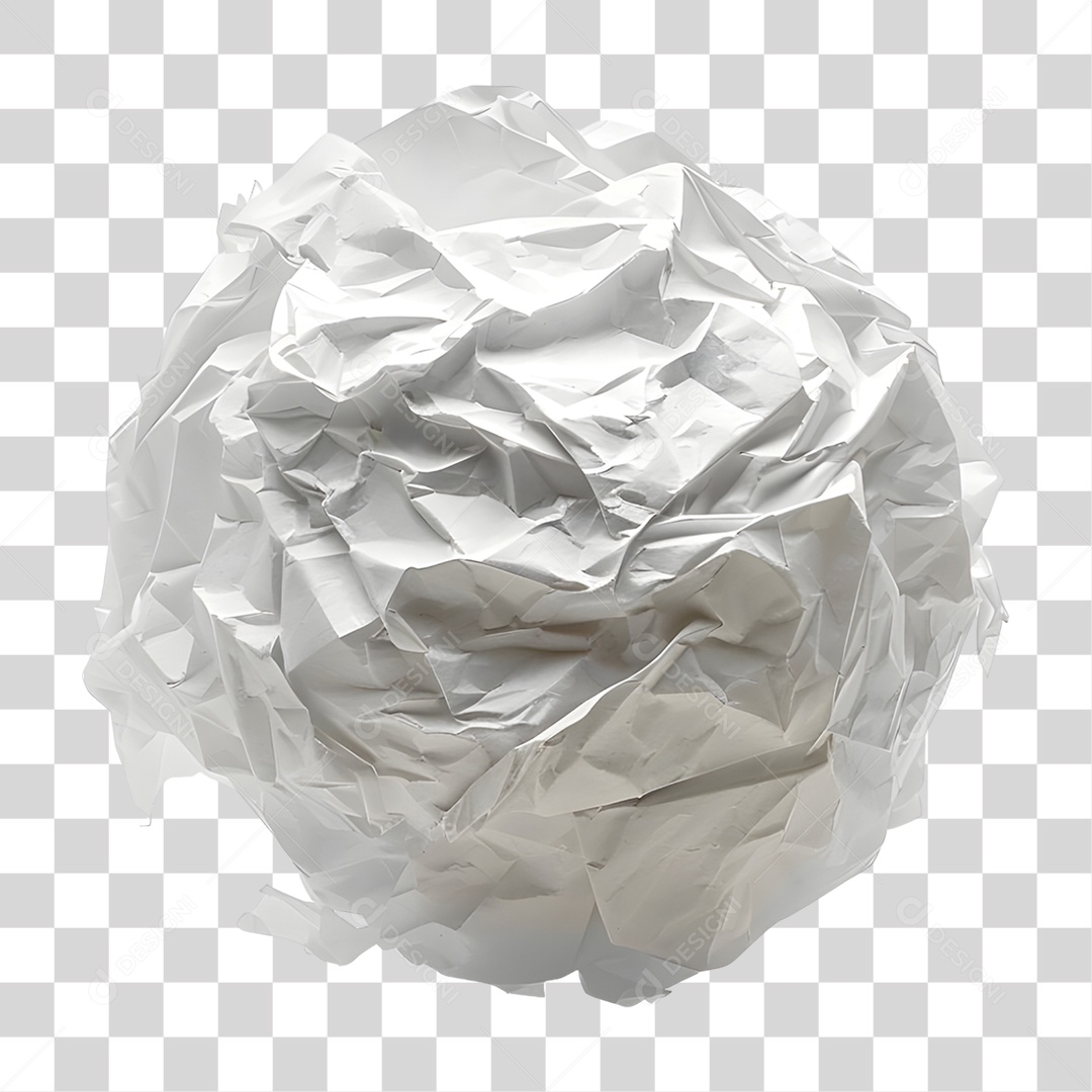 Folha de Papel Amassada PNG Transparente
