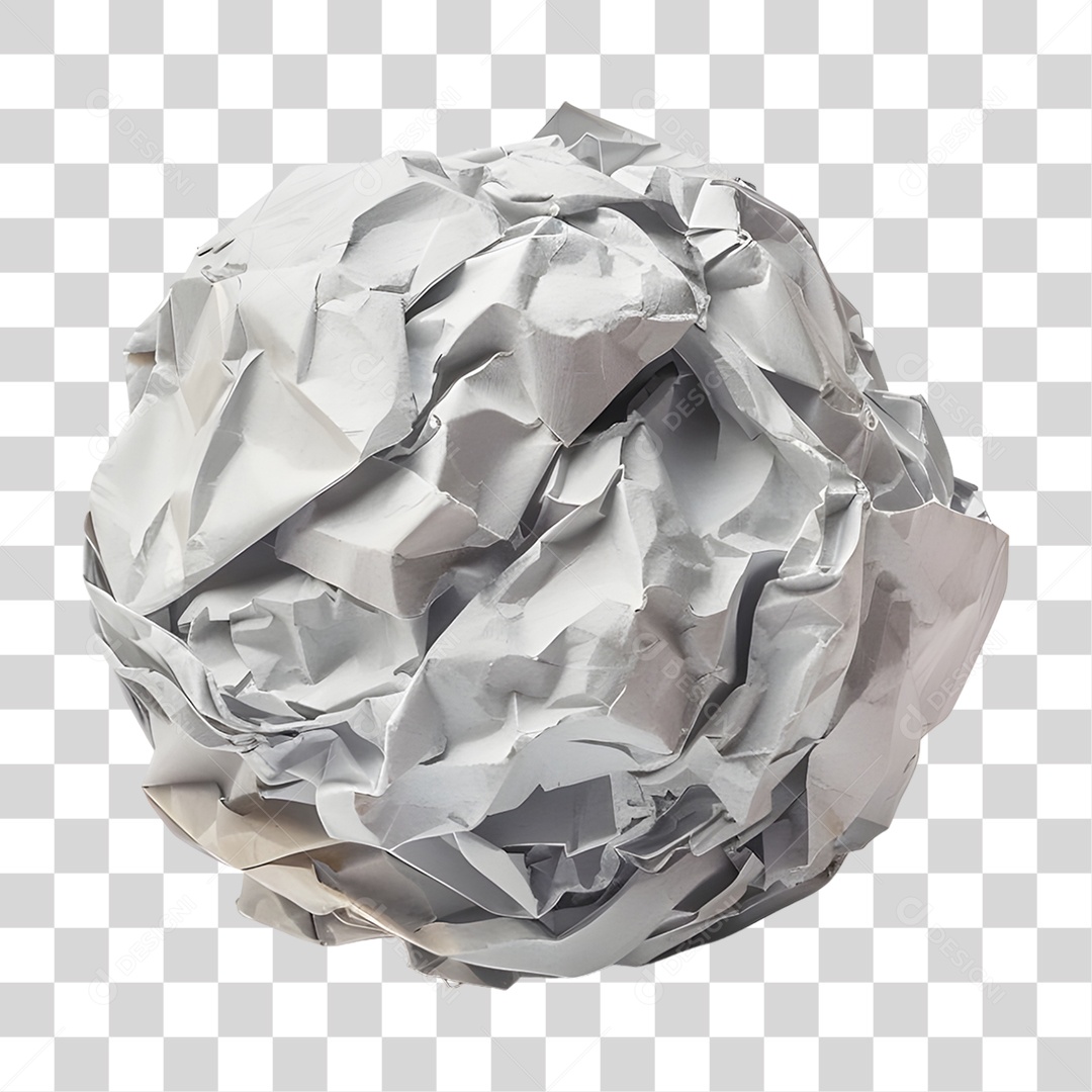 Folha de Papel Amassada PNG Transparente