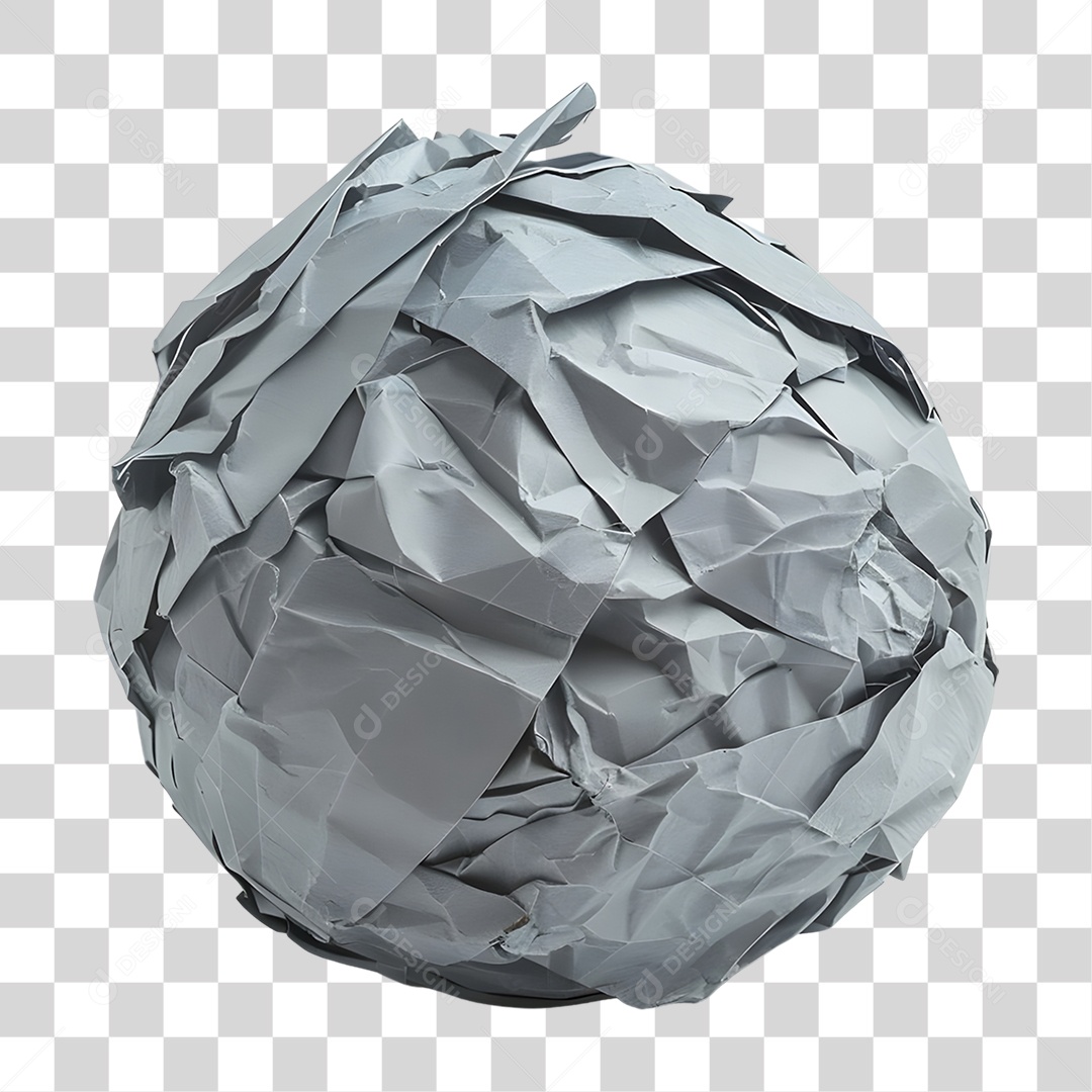 Folha de Papel Amassada PNG Transparente