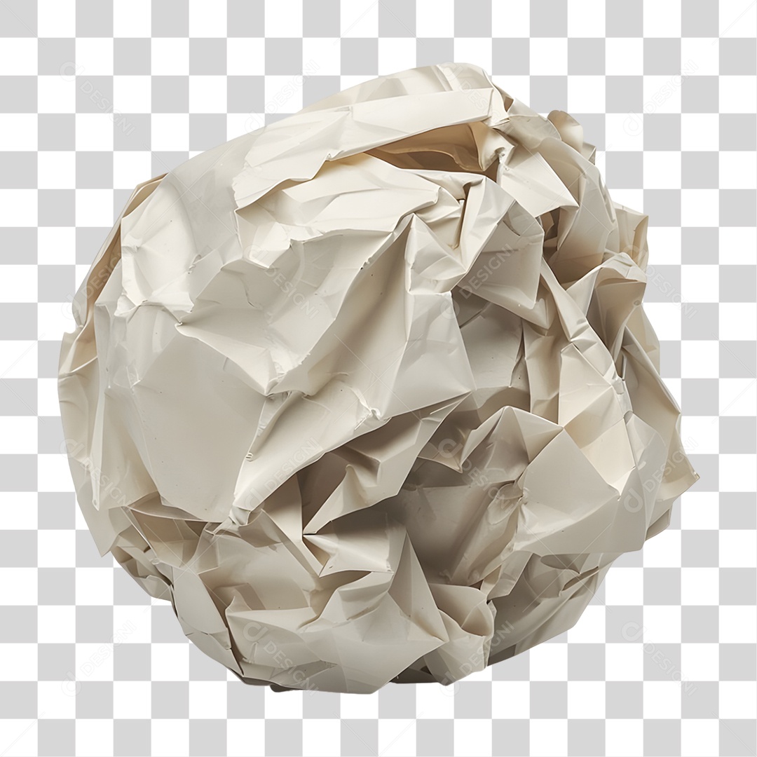 Folha de Papel Amassada PNG Transparente