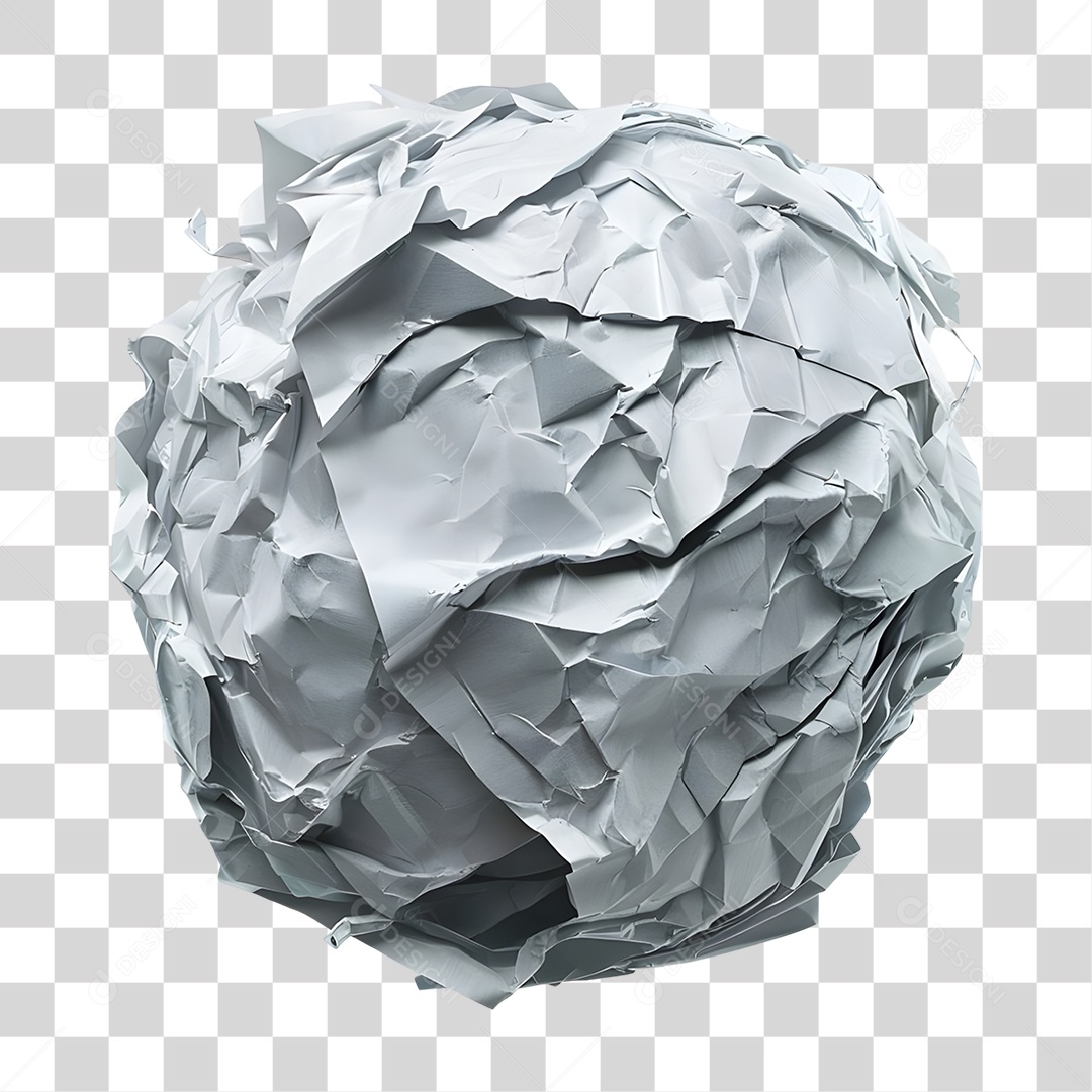 Folha de Papel Amassada PNG Transparente