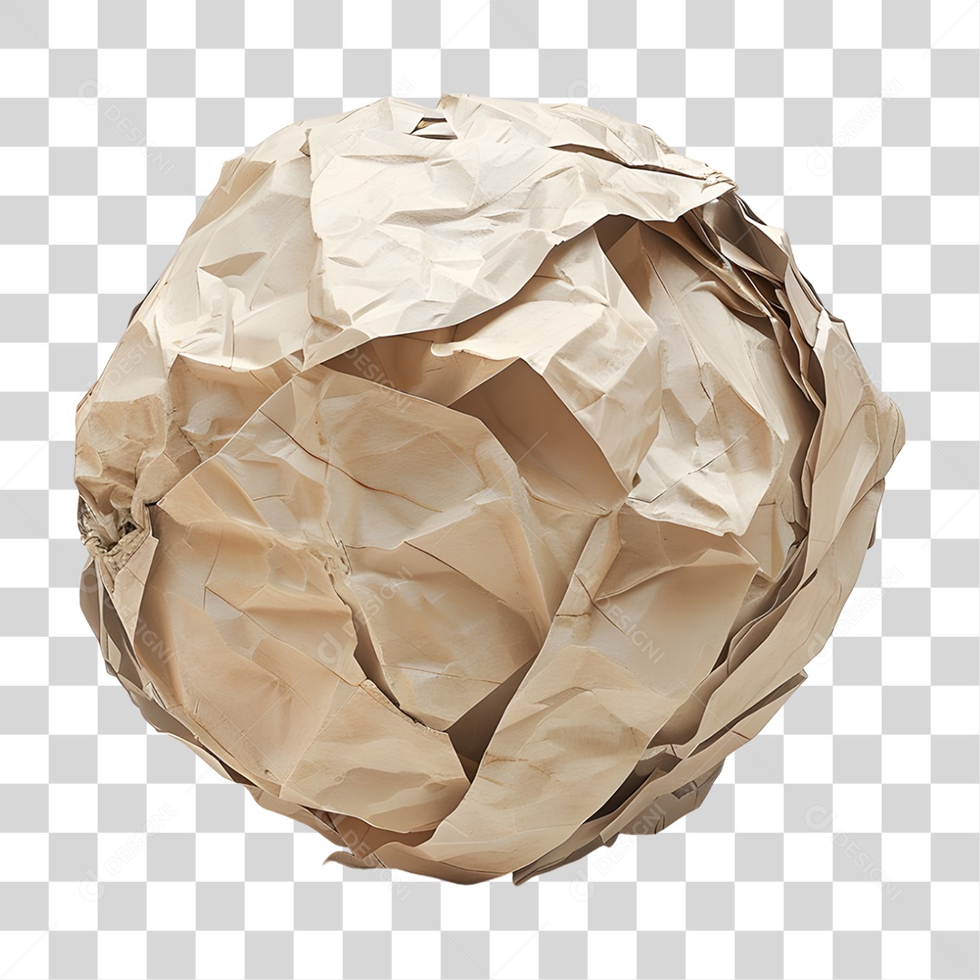 Folha de Papel Amassada PNG Transparente