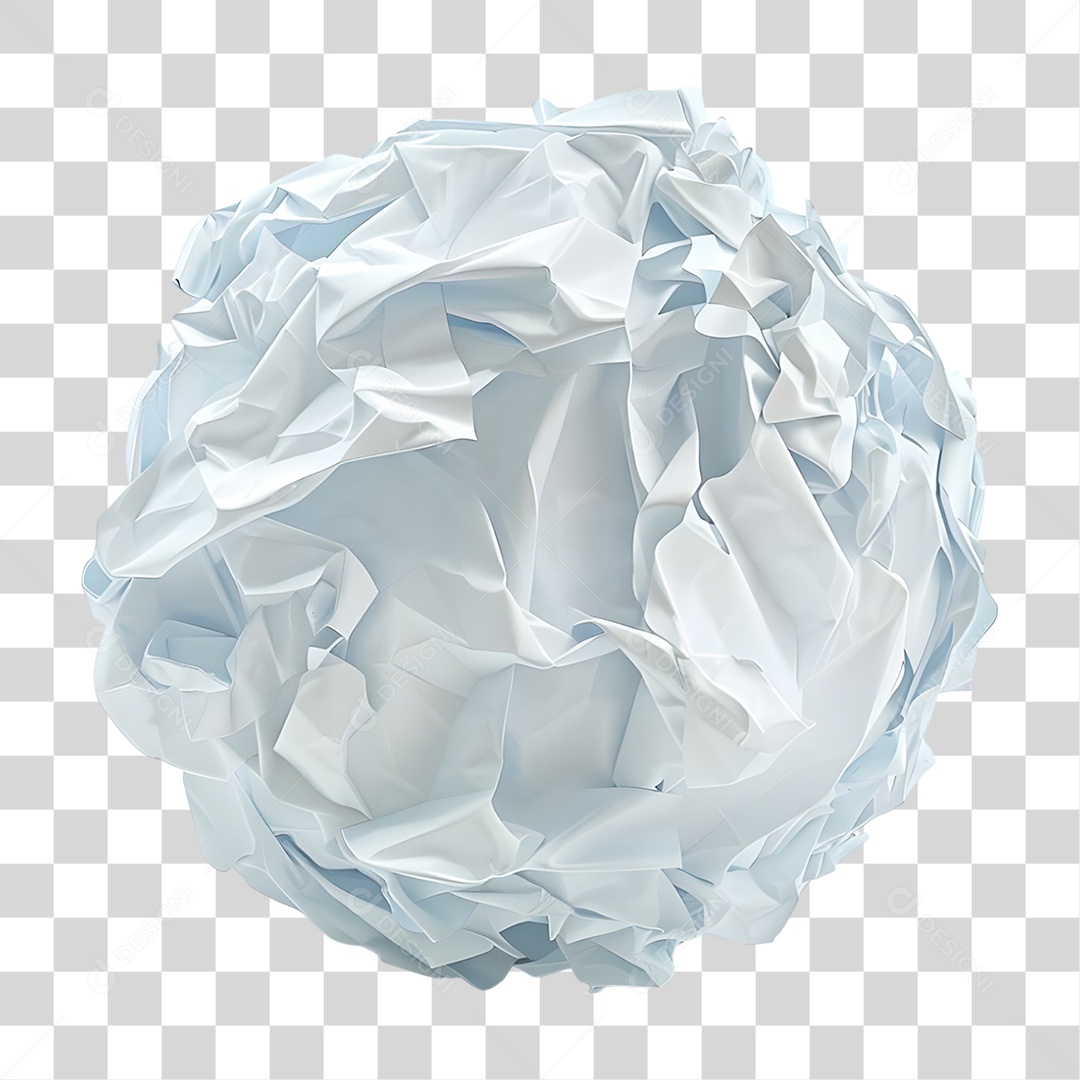 Folha de Papel Amassada PNG Transparente