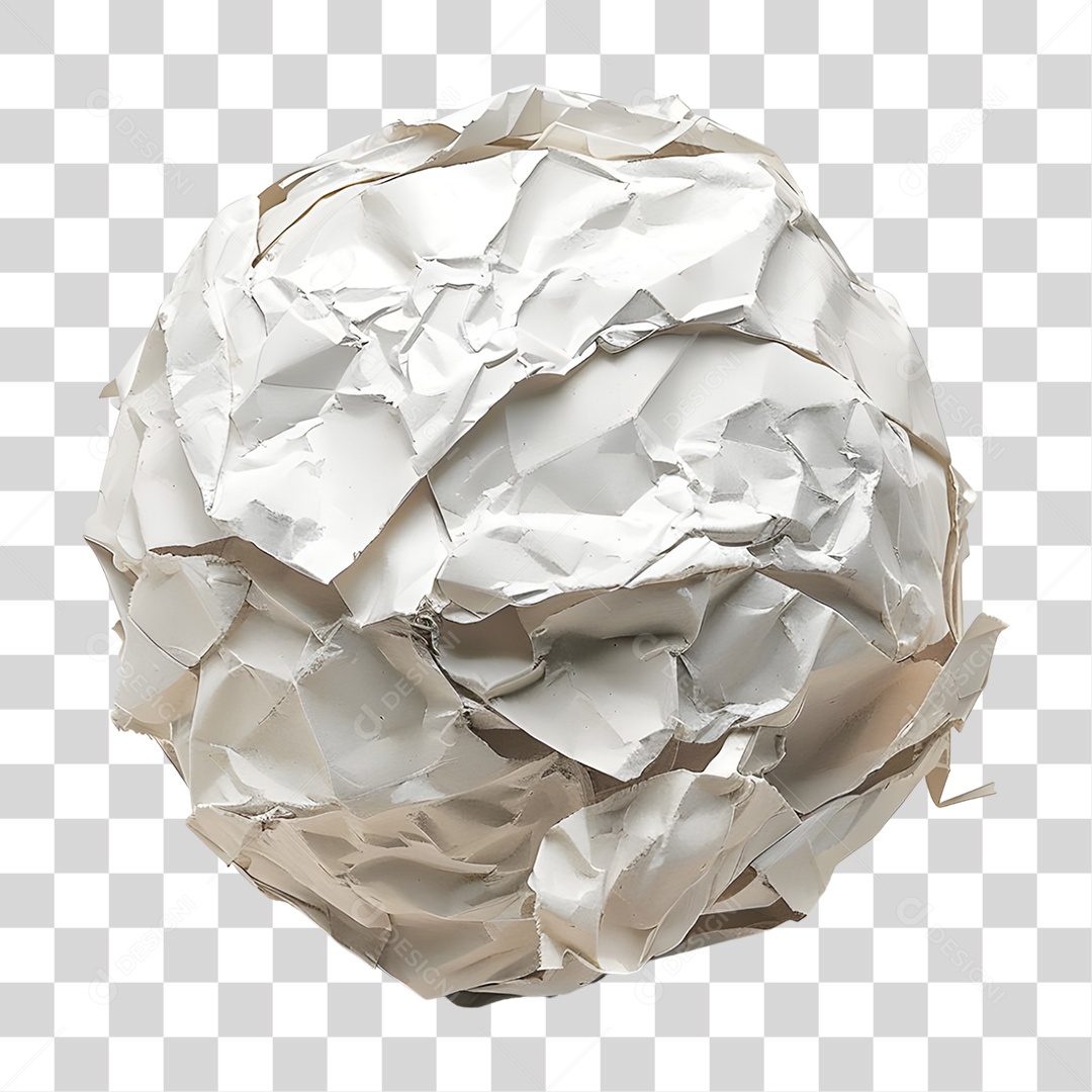 Folha de Papel Amassada PNG Transparente