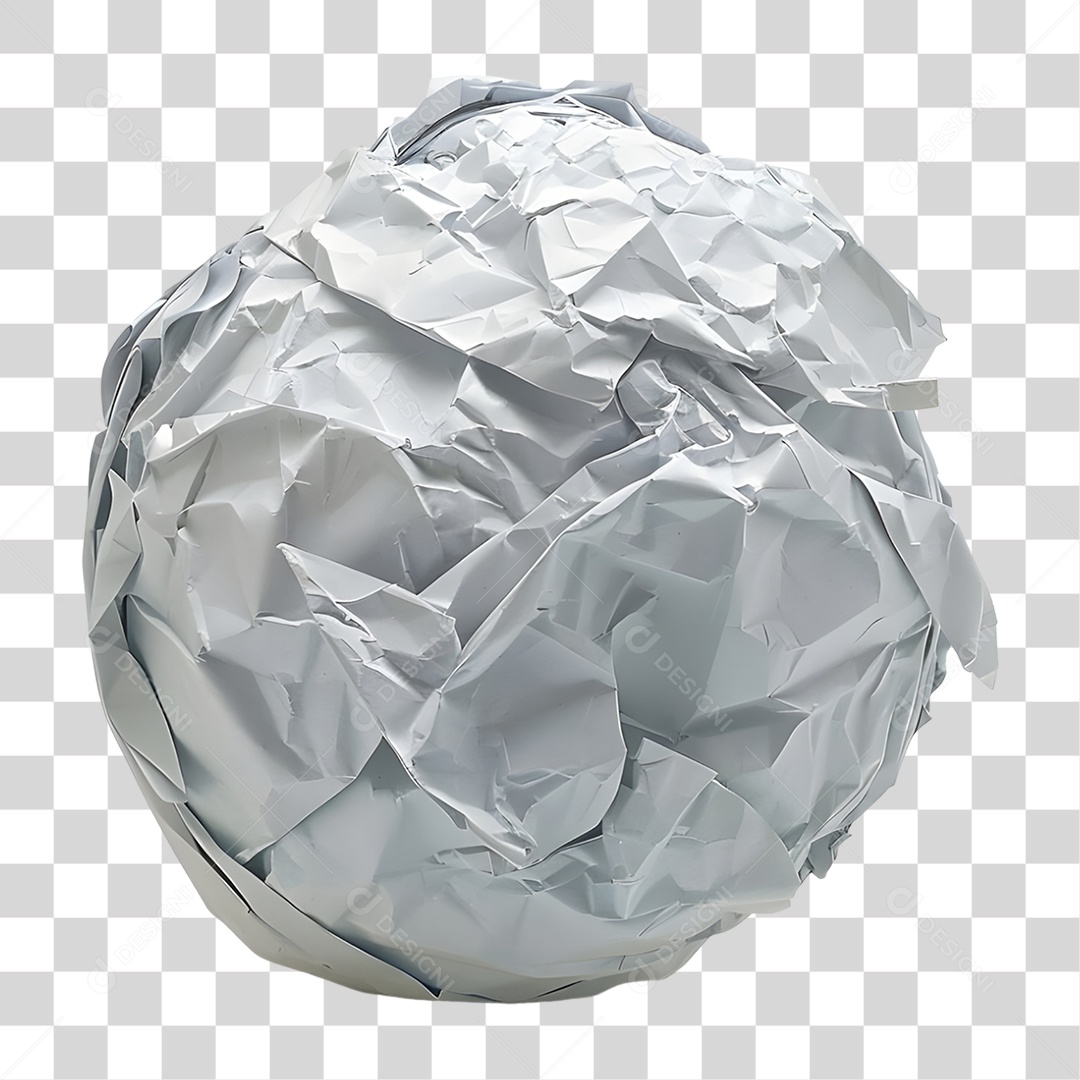 Folha de Papel Amassada PNG Transparente
