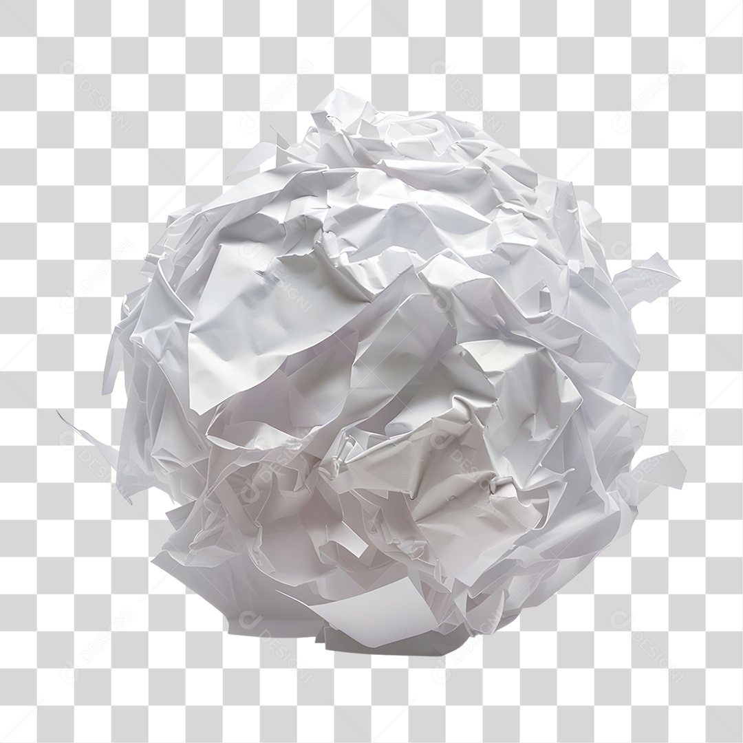 Folha de Papel Amassada PNG Transparente