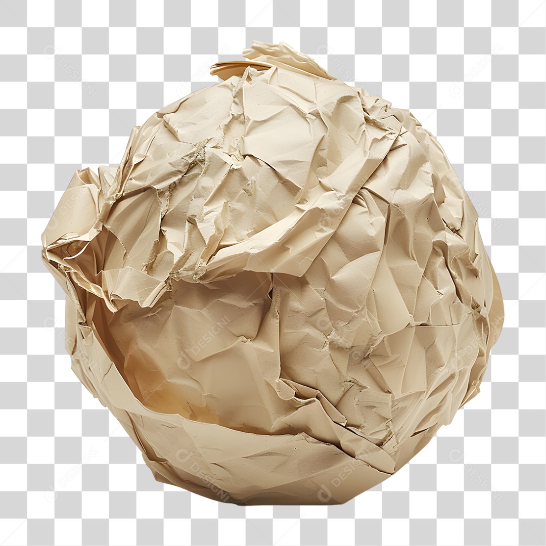 Folha de Papel Amassada PNG Transparente